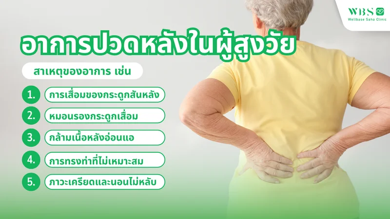 อาการปวดหลังในผู้สูงวัย